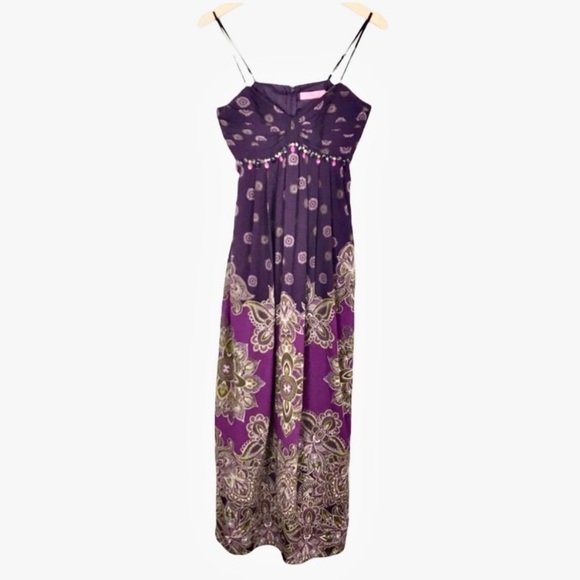 ELIZA J Floral Maxi Dress Purple - Picture 3 of 10